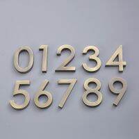 【LZ】✙☍❉  1PCS 8cm 3D Digits House Number Stickers Hotel Apartment Door Number ABS Number Plates