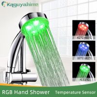 LED Faucet Shower Hose Temperature Sensor Colorful LED Lights Intelligently Identify Temperature And Color Faucet Shower Showerheads