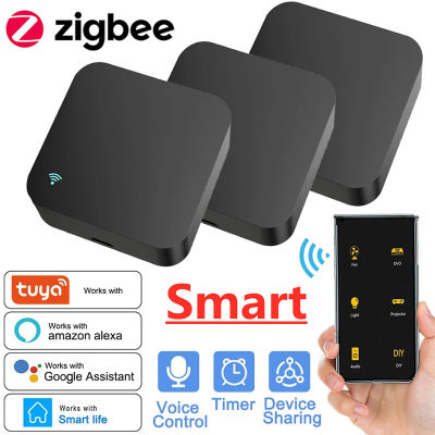 Smart WIFI Zigbee IR Remote Control Universal Infrared Tuya Smart Home Remote Controller for DVD AC Works Alexa Home