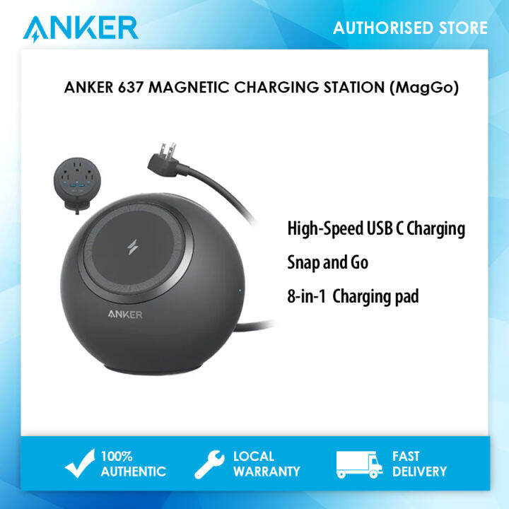 Anker 637 Magnetic Desktop Charging Station (MagGo), 8-in-1