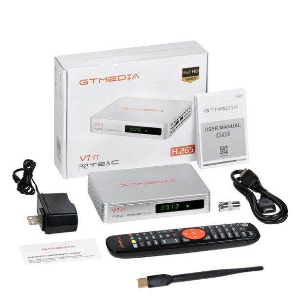 Gtmedia V7tt Terrestrial Tv Receiver Dvb-t/t2 Cable Usb Youtube Hevc ...