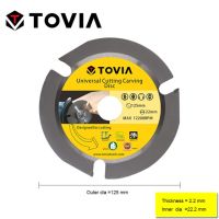 GJPJ-Tovia 125mm Circular Carbide Saw Blades Cutting Wood For Angle Grinder Saw Disc Wood Cutter Saw Blade For Cutting Wood Multitool