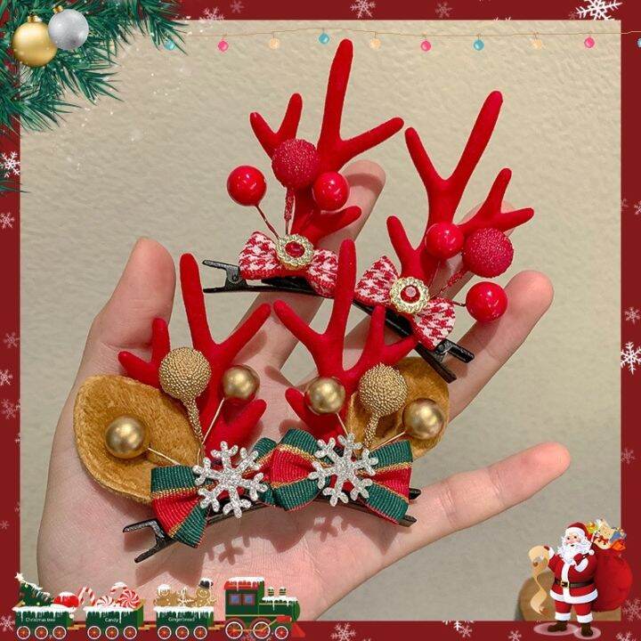 christmas-hairpin-accessories-antlers-hair-party-cartoon-funny-adult-children