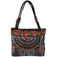 Chinese Style Women Handbag Embroidery Ethnic Summer Fashion Handmade Flowers Ladies Tote Shoulder Bags -body