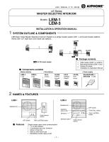 AIPHONE รุ่น LEM-3/LE-A อินเตอร์คอมเดินสายชนิดมีเสียงออกทางลำโพง