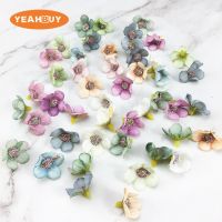 100pcs 2cm 24colors Silk Artificial Mini Daisy Flower Head For DIY Scrapbooking Craft Crown Wedding Garland Decoration Handmade