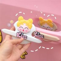 Anime Sailor Moon Car Door Bowl Anti Scratch Sticker Cartoon Door Bowl Handle Protection Sticker Kawaii Car Accessories Gift Toy