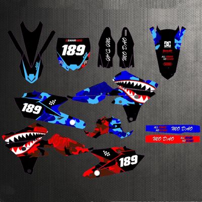 Customized Motorcycle WR 450F Fairing Stickers graphics Backgrounds Decals kits For Yamaha WR450F WRF450 2016 2017 2018 WR450 F