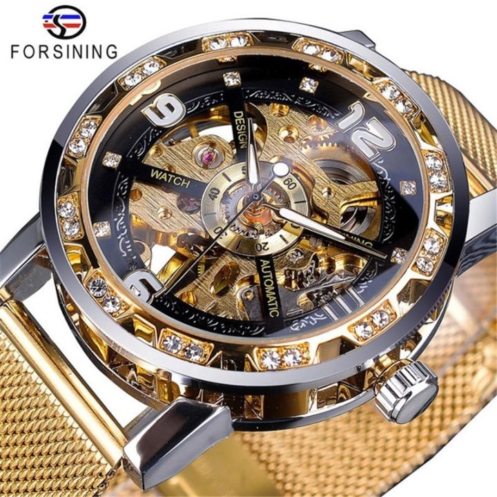 the-new-forsining-watch-mens-leisure-classic-popular-mesh-belt-hollow-out-diamond-mechanical-watches