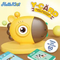 HelloKimi ของเล่นเด็กผญ flash card แฟลชการ์ด educational toys for kids Giraffe Card Reader English 60 Cards 120 Pages Preschool Self Learning Reading Children Enlightenment Early Education Toy Letter Puzzle ABC Sight Words