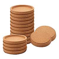 Cork Coasters, 4 Inch Absorbent Heat Resistant Round Cork Coasters for Most Kind of Mugs in Office or Home