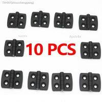 ♘ 10pc Nylon Small Hinge Black Mini Plastic Door Bearing Distribution Box Cabinet Door Industrial Box PP Adjustable Damping Hinge