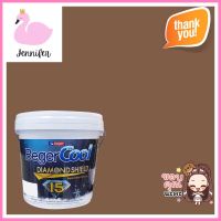 สีน้ำทาภายนอก BEGER COOL DIAMONDSHIELD 15 สี REALLY RAISIN #176-6 กึ่งเงา 9 ลิตรWATER-BASED EXTERIOR PAINT BEGER COOL DIAMONDSHIELD 15 REALLY RAISIN #176-6 SEMI-GLOSS 9L **คุณภาพดี**