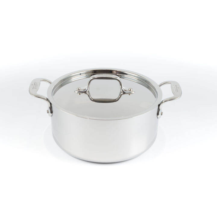AllClad 3 Qt 3Ply Bonded Stockpot Stainless Cookware with Lid (Non