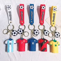 1PC Football Jersey Keychain No.7 No.10 Players Pendant Sportsmans Souvenirs Keyring Car Jewelry Trinket