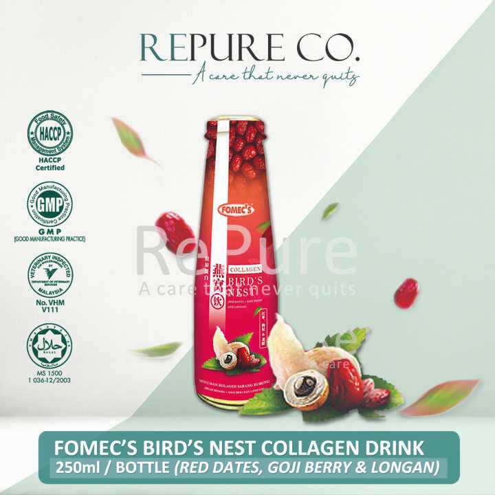 【FREE SHIPPING】Repure Bird's Nest Collagen Drink Fomec's Bird's Nest