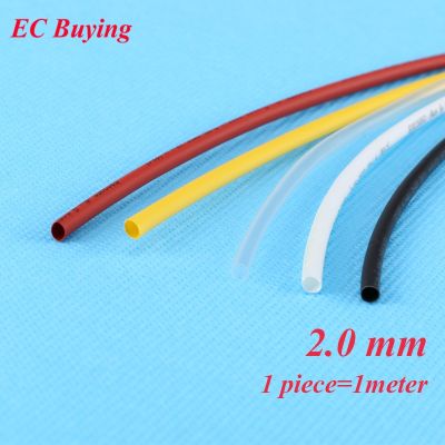 【YF】▬♣  1m /pcs 2mm Shrink Tubing Wire Wrap Heat-Shrink Tube 2:1 Thermo Jacket  Insulation Matierial