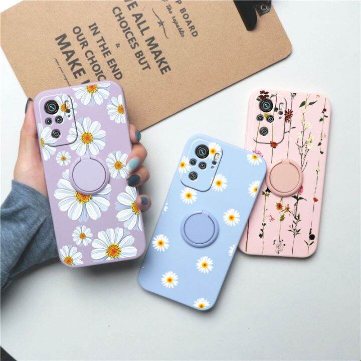 for-redmi-note-10-pro-case-flowers-magnetic-ring-holder-silicone-phone-back-cover-for-xiaomi-redmi-note-10s-note10-10pro-bumper