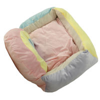 Rainbow Cat Nest Four Seasons Available Bottom Skid Resistance Design Soft Comfortable Cat House for Cats Dogs Pets