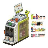 Childrens Supermarket Cash Register Playset For Kids With Money Scanner Credit Card Machine Pretend Play Toys For Boys Girls