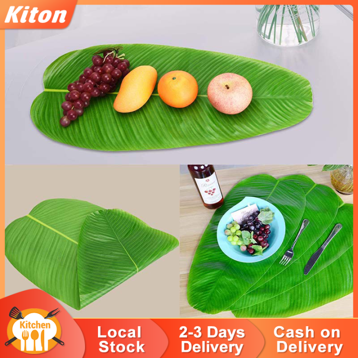 Simulated Banana Leaf Table Decor Banana Leaf Single Banana Leaf Meal