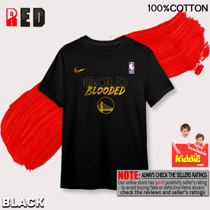 RED Gold Blooded Golden State Warriors 2023 Playoffs Jersey Inspired shirt NBA  Team High Quality Cotton (Adult and Kiddie size) Unisex Kids Men Women T  shirt