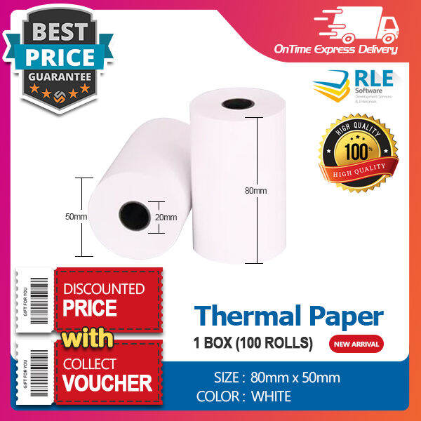 Thermal Paper 80x50mm For Thermal Printer Receipt Printer Pos Printer 