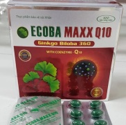 Ecoba Maxx Q10 Ginkgo Biloba 360 Hỗ trợ hoạt huyết, bổ não