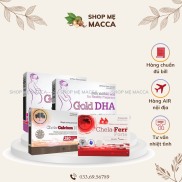 COMBO 3 hộp Sắt Chela-Ferr Forte + Gold DHA + Canxi Chela