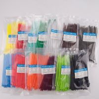 100pcs 3x150mm width 2.5mm black white red Colorful Factory Standard Self-locking Plastic Nylon Cable TiesWire Zip Tie 3x150