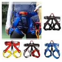 【 Cw】profession Rock Climbing Harness Tree Rappelling Seat Safety Belt Half Body Harness Outdoor Caving Gear For Women Men