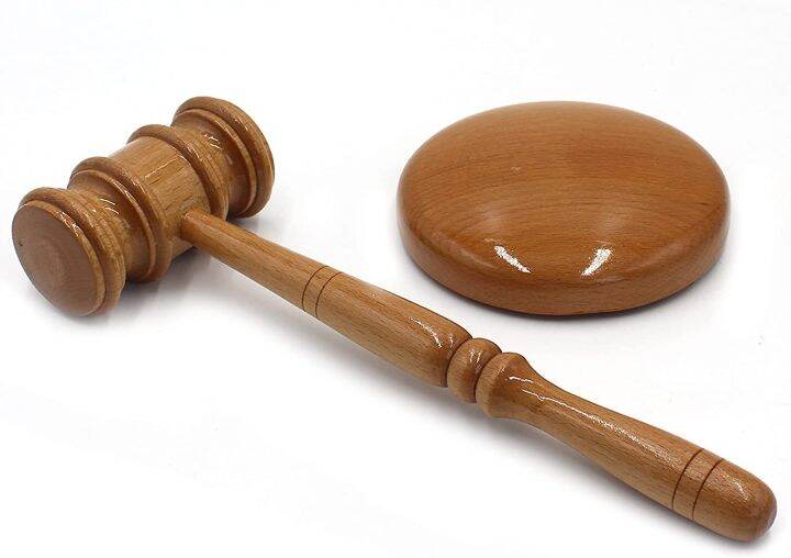 Gavel & Sound Round Block - Handmade Wooden Lawyers Judges Gavel - 11 ...