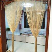 Encrypted partition porch silver line shade curtain hanging winding Korean decorative tassel