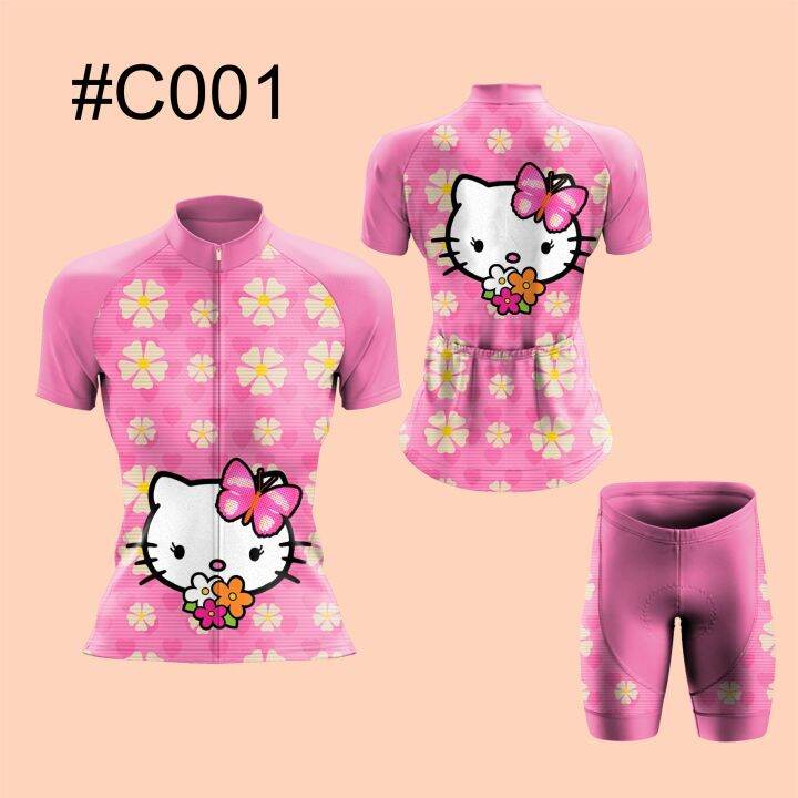 Sublimated "Hello Kitty" Cycling Jersey Set Lazada PH