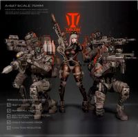 75MM Resin figure model kits DIY self-assembled (5-person suit) A-627