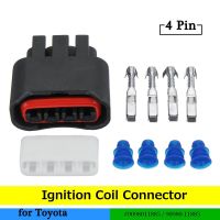 One set 4 Pin Car Ignition Coil Harness Connector Plug for Toyota 9098011885 / 90980 11885