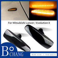 Bochang ไฟเลี้ยวด้านข้างไฟสัญญาณแอลอีดี2ชิ้นสำหรับ Mitsubishi Lancer/ Evolution X 08-18 (Evo X) Mirage Outlander 07-13