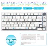 Thai language Neon Theme Keycaps 127 Pieces XDA Profile PBT Sublimation For MX Switch keyboard