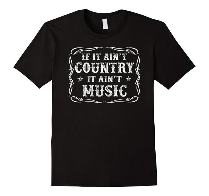 t-shirt-design-template-men-s-if-it-ain-t-country-it-ain-t-music-t-shirt-outlaw-country-graphic-crew-neck-short-sleeve-tees