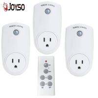 JOYSO 220V รีโมทคอนโทรลไร้สายสวิทช์1ลาก3บ้านเต้าเสียบปลั๊กไฟสวิทช์ไฟปลั๊กอัจฉริยะผนังเจาะเบ้าติดผนัง US ปลั๊กไฟปลั๊กเสียบ