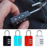 ‘；【。 3 Dial Digit Combination Lock Portable Mini Student Dormitory Cabinet Password Travel Backpack Zipper Luggage Security Padlock