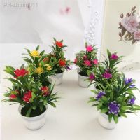 Artificial Fake Lotus Flower Potted Plant Bonsai Wedding Party Garden Home Decor European mini artificial flower plant fake