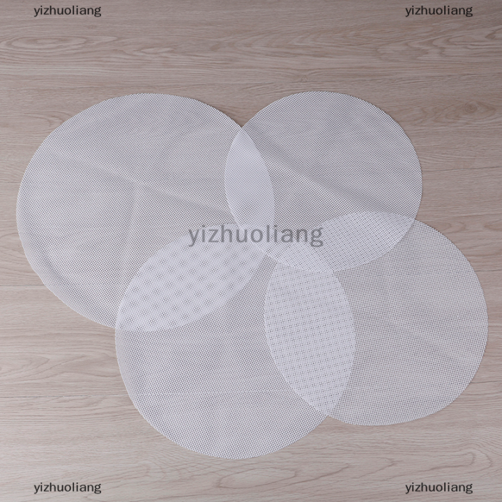 yizhuoliang-รอบไม่ติดซิลิโคนตาข่ายผ้าอบซับนึ่งแผ่นเกี๊ยวขนมปังเสื่อ