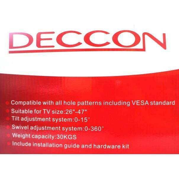โปรพิเศษ-ขาแขวนทีวี-led-lcd-26-47-แบบติดผนัง-ปรับก้มเงย-ยืดหด-หันซ้ายขวาได้-deccon-รุ่นlc-s1-ได้ถึง55-ถ้ารูยึดห่างไม่เกิน40ซม-ราคาถูก-ขาแขวน-ขาแขวนทีวี-ขาแขวนลำโพง-ที่ยึด-ที่ยึดทีวี-ขาแขวนยึดทีวี