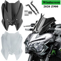 AmarkสำหรับKawasaki Z900 2020 2021 Z 900อุปกรณ์เสริมมอเตอร์ไซค์กระจกกระจกViser VIsorคู่ลมDeflectosพร้อมBracket