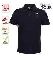 Titleist Malboneirj.lindeberg Mizuno 2023 EuropeanTour นักกอล์ฟชาวยุโรปเสื้อยืดแขนสั้นผู้ชายเสื้อโปโลกีฬาปกฤดูร้อน