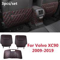 XC90วอลโว่2009-10-11-12-2019สำหรับเสื่อป้องกันที่เท้าแขนป้องกันสกปรกฝาหลังเบาะป้องกันการกระแทกที่นั่งด้านหลังรถหนัง PU