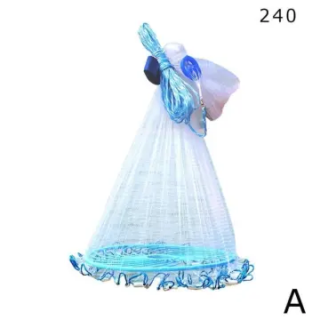 Fishing Net Fish Mesh Hand Throwing Net Outdoor Fishing Tackle Tools Accessories Steel Pendant 240