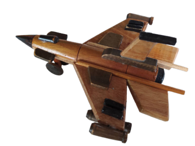 #pw01# โมเดลเครื่องบินขับไล่ประดิษฐ์ เครื่องบินขับไล่ไม้ ขนาด  18x14x8 cm. งานหัตถกรรม ของสะสม ของขวัญ โมเดลเครื่องบิน เครื่องบิน ของเล่น