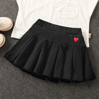 Girls New All-Match Pleated Culottes Medium And Small ChildrenS Summer Skirt With Inner Safety Pants Student Uniform Skirts